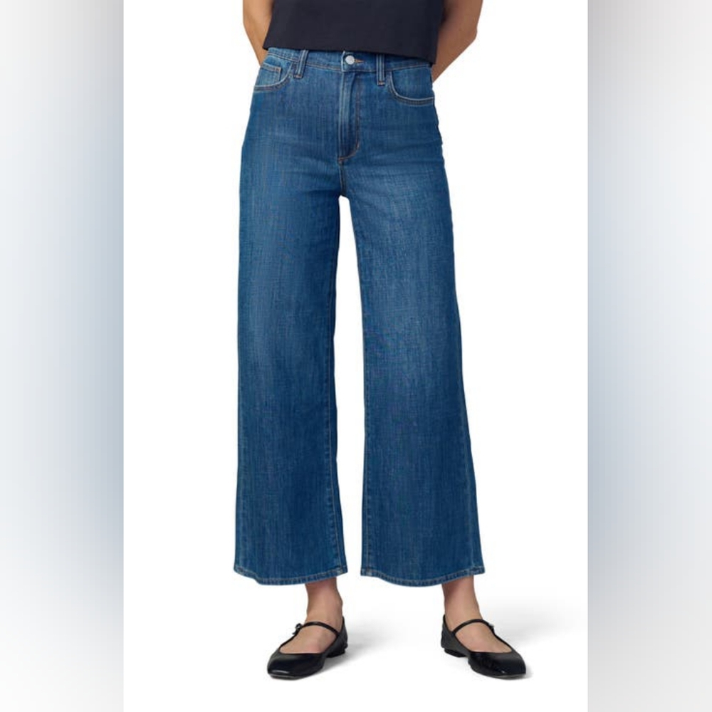 Joe's High-Rise Wide-leg Cropped Jeans - 31